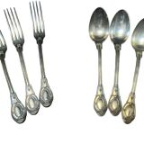 Silver plated cutlery set