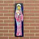Virgin and Child - ceramic painting signed J.Ortega.