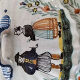 Covered cheese dish in Quimper earthenware – late 19th, early 20th century