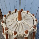 Wooden and rope suspension