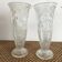 Pair of vintage molded glass vases