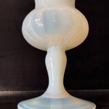 Vase en opaline, verre d'Empoli, Florence Italie 1960