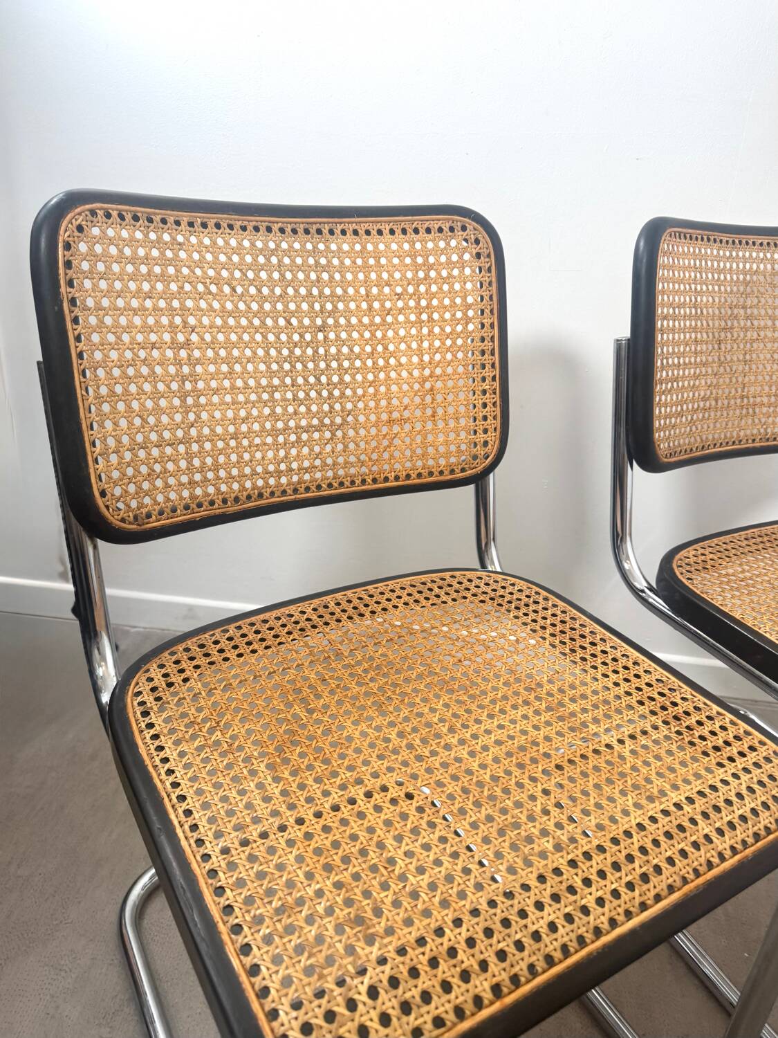 Authentic Pair of Breuer Thonet S32 Chairs –