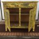 Buffet patiné jaune