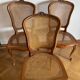 Set of 3 canned chairs