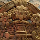 Golden mirror with pareclises from Baucaire