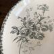 Compotier en terre de fer HB&Cie à décor de fleurs, d'oiseaux et de papillons
