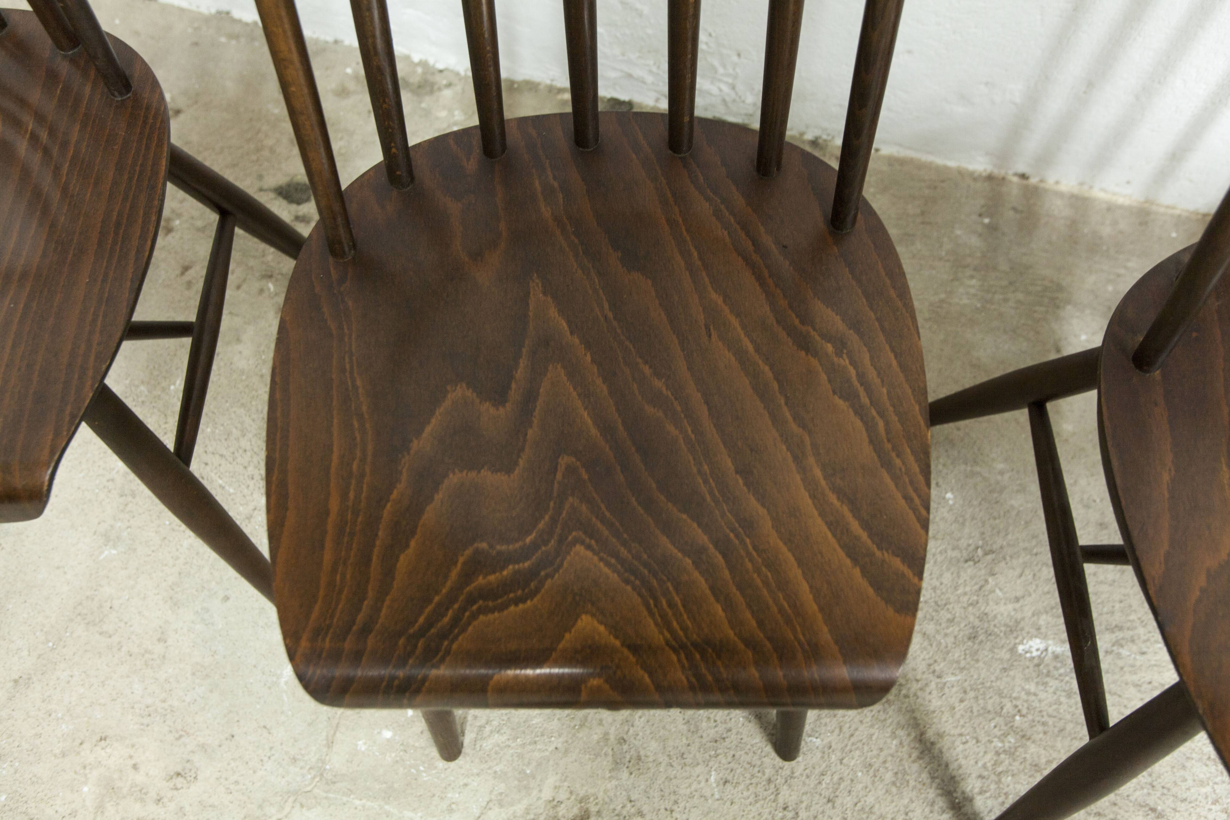 Lot de 4 chaises swr fanett de Ilmari Tapiovaara