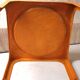 Orange fiberglass coffee table - 70s