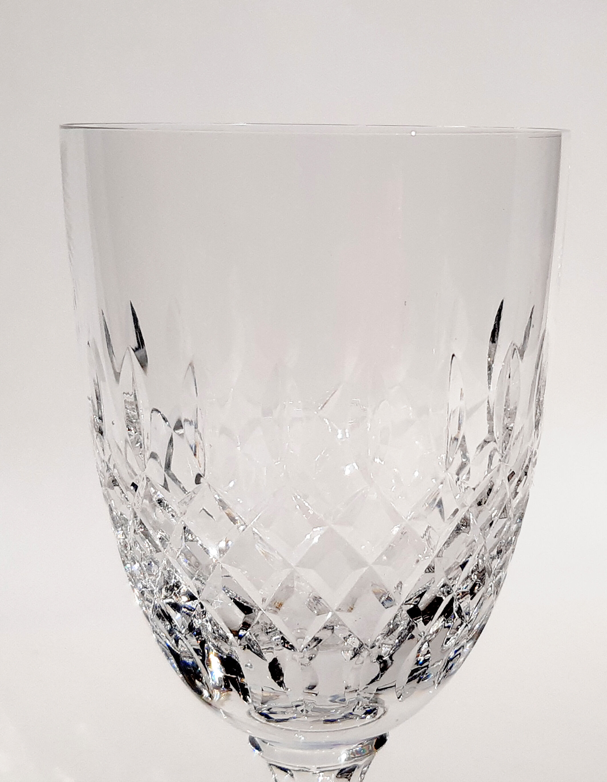 11 Wine glasses on foot in crystal Saint Louis messina collection Model of 1973. Stamped