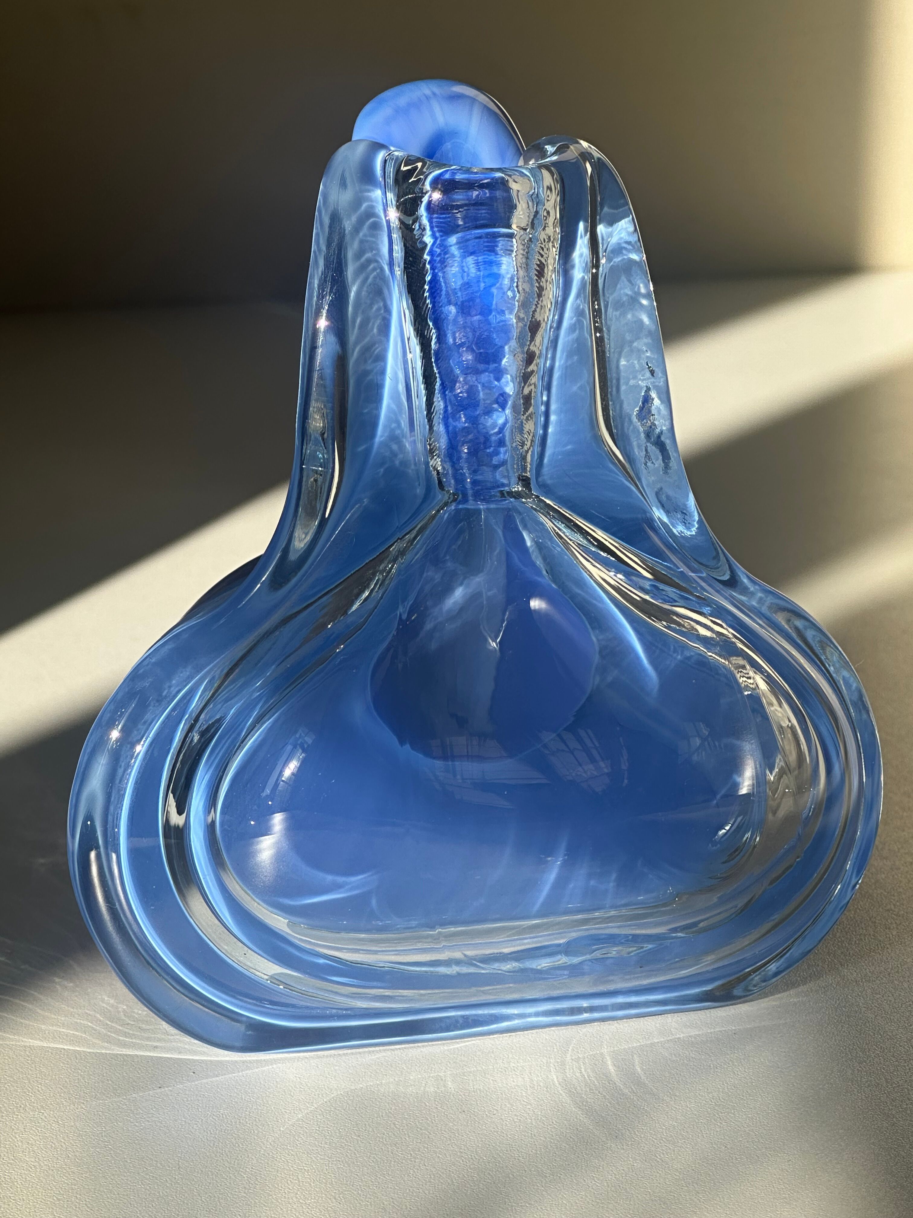 Vintage designer glass vase from the 70s