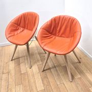 Paire de fauteuils Gliss Wood 904, Pedrali