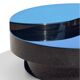 Rotating coffee table Yin Yang by Willy Rizzo, brass, 1970s