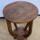 Art deco wooden pedestal table / side table