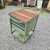 Workshop trolley with one metal drawer