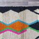 Handmade natural wool rug, size 100 x 200 cm