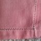 6 small pink napkins. Handmade day entourage.