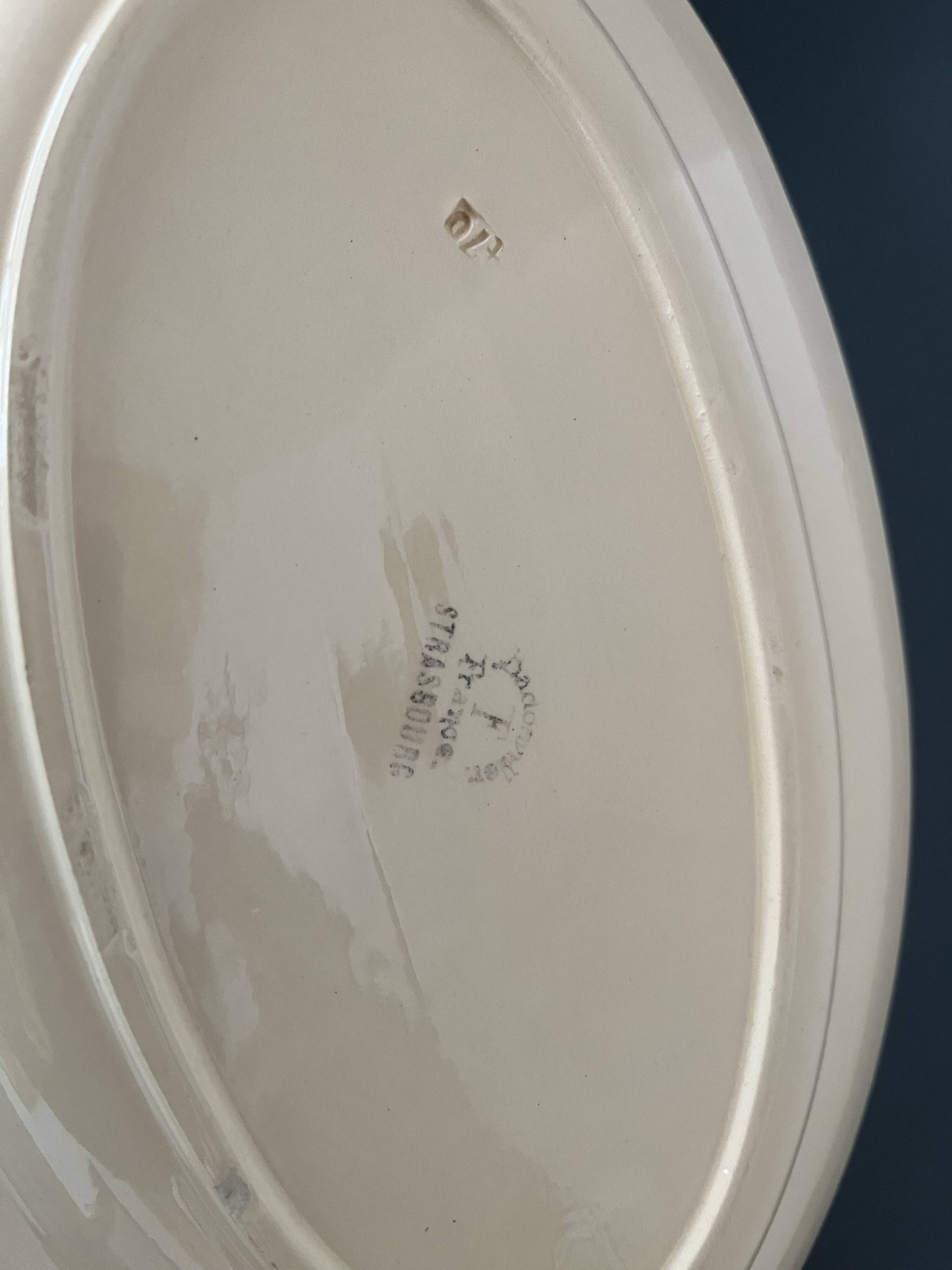 Set of 4 Badonviller Strasbourg dishes