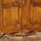solid walnut wardrobe in Louis XV style
