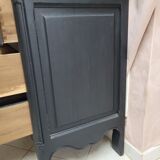 Matte black vintage dresser