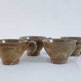 Set of 4 earthenware cups