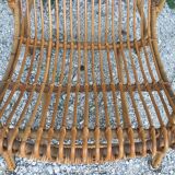 Low seated rattan chair