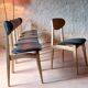 6 chaises vintage scandinave en teck années 1960