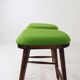 Pair of vintage stools Scandinavian style wool v