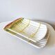 Vintage ceramic asparagus dish and drainer Barbotine