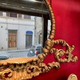 19th Century Florentine Eclectic Gilt Wood Mirror with Cinematic Provenance, 1890s