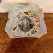 Antique Asian planter in glazed porcelain.