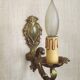 Pair of french vintage gilt bronze traditional style single wall lights 5113
