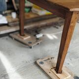 Solid oak farmhouse table, 270x120 cm, with 4 drawers