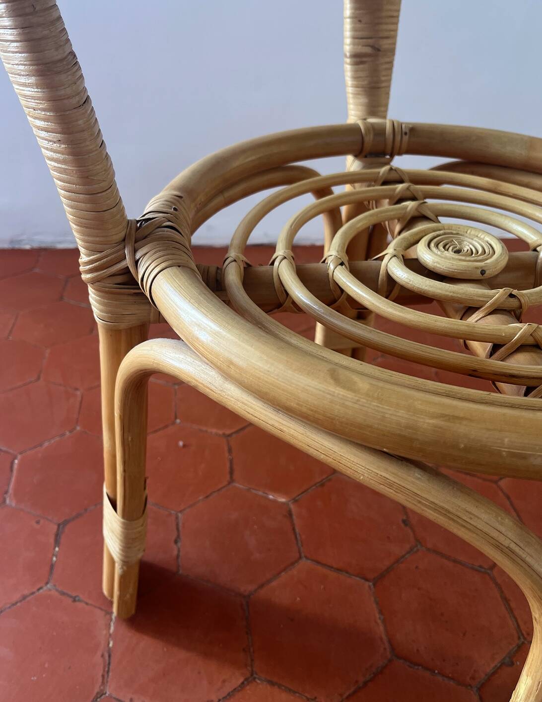 Rattan coffee table