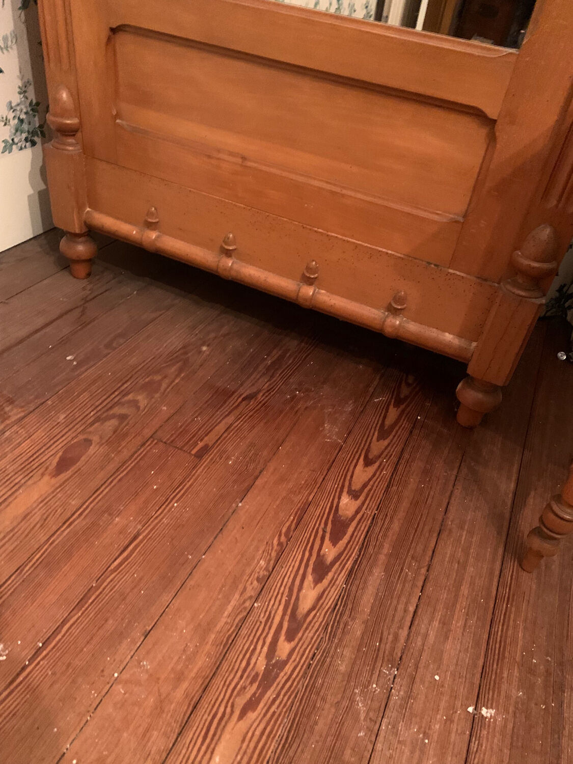 Henry 2 style wardrobe and bedside table circa 1900