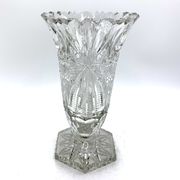 Midcentury Crystal Vase, Poland, 1960
