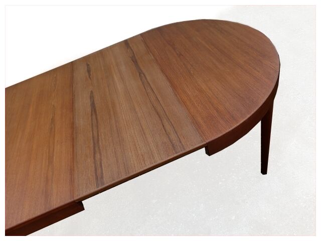 Danish round table by Oluf Th. Larsen Scandinavian teak vintage 1960
