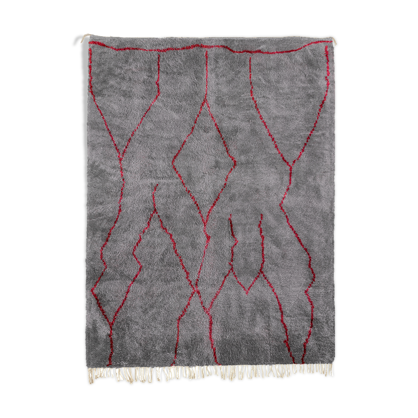 Modern Moroccan carpet grey contemporary art 240x340cm