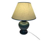 vintage green ceramic lamp Ibiza Robert de Schuytener light fixture