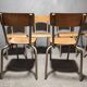 Lot de 6 chaises d'écolier