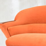 Vintage Sofa, 1960s, Russet Velvet