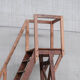 Antique industrial wooden french staircase