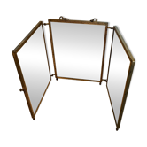Antique bronze triplet mirror from 1900
