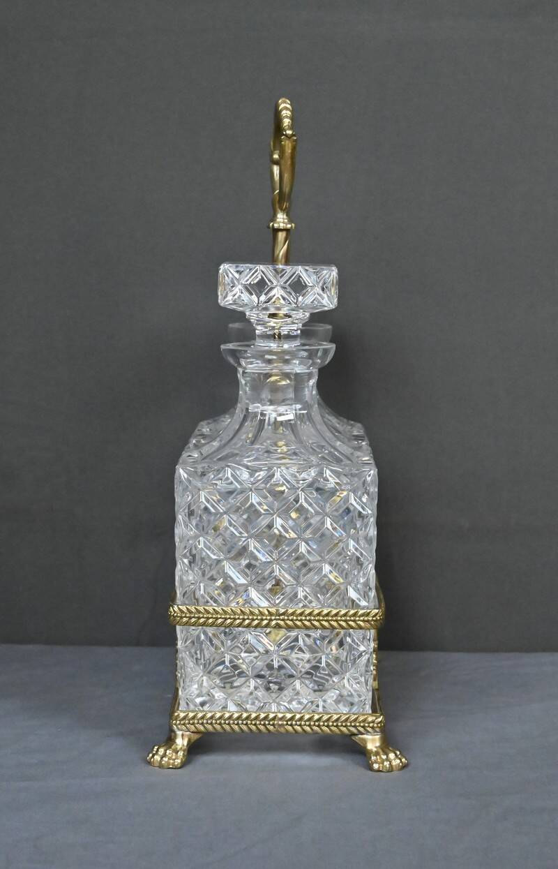 Bronze and Crystal Liquor Cabinet – Late 19th Century