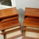 Pair bedside Scandinavian vintage teak year 70 SIMAT DUBINSKI