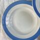 6 assiettes creuses bleues pastel en faïence Céranord St Amand - modèle Languedoc - Lot 2