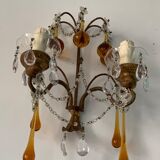 Pair of murano stamps and 1950 crystals