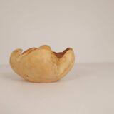 Scandinavian Modern Set of 2 Organic Bowls in Swedish Burl Wood, circa 1990s