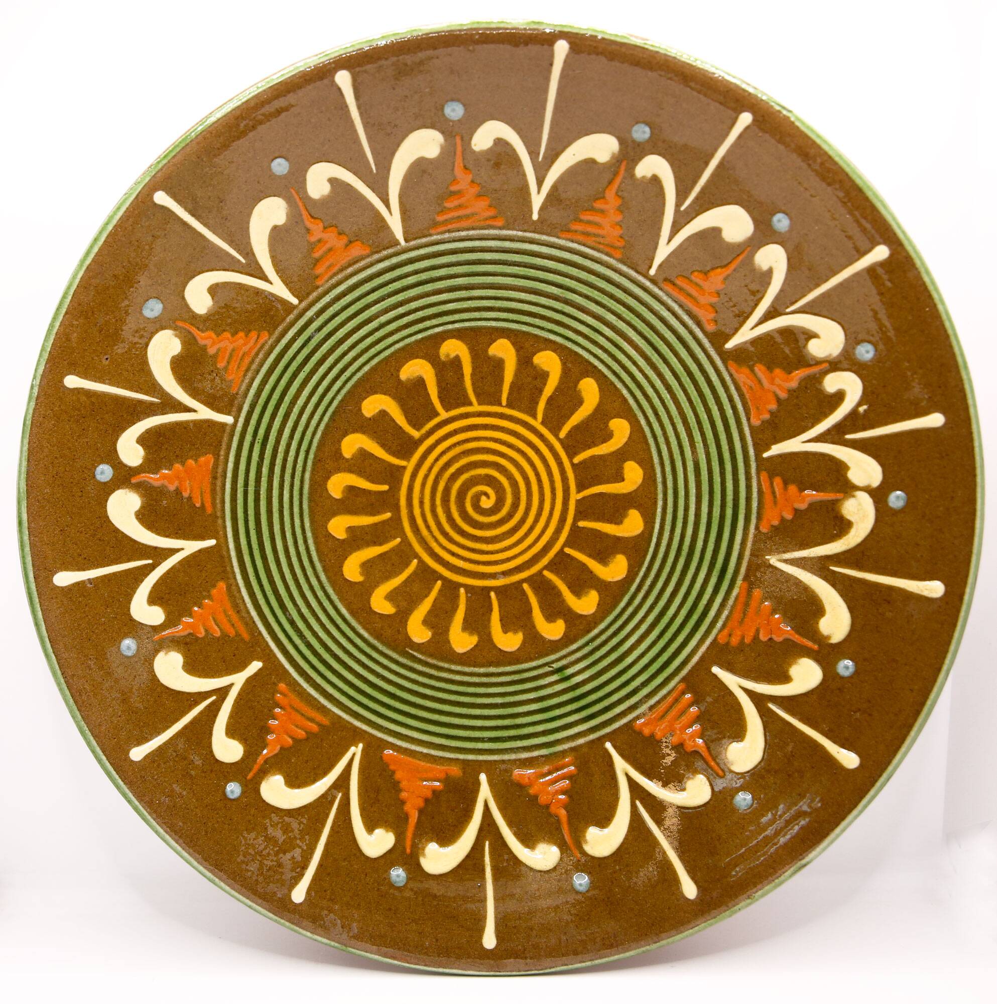 Vintage XL dish from the sixties from Puigdemont, Spain