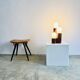 Sculptural Dome Table Lamp In Cylindrical Rosewood, Brasil Circa 1960